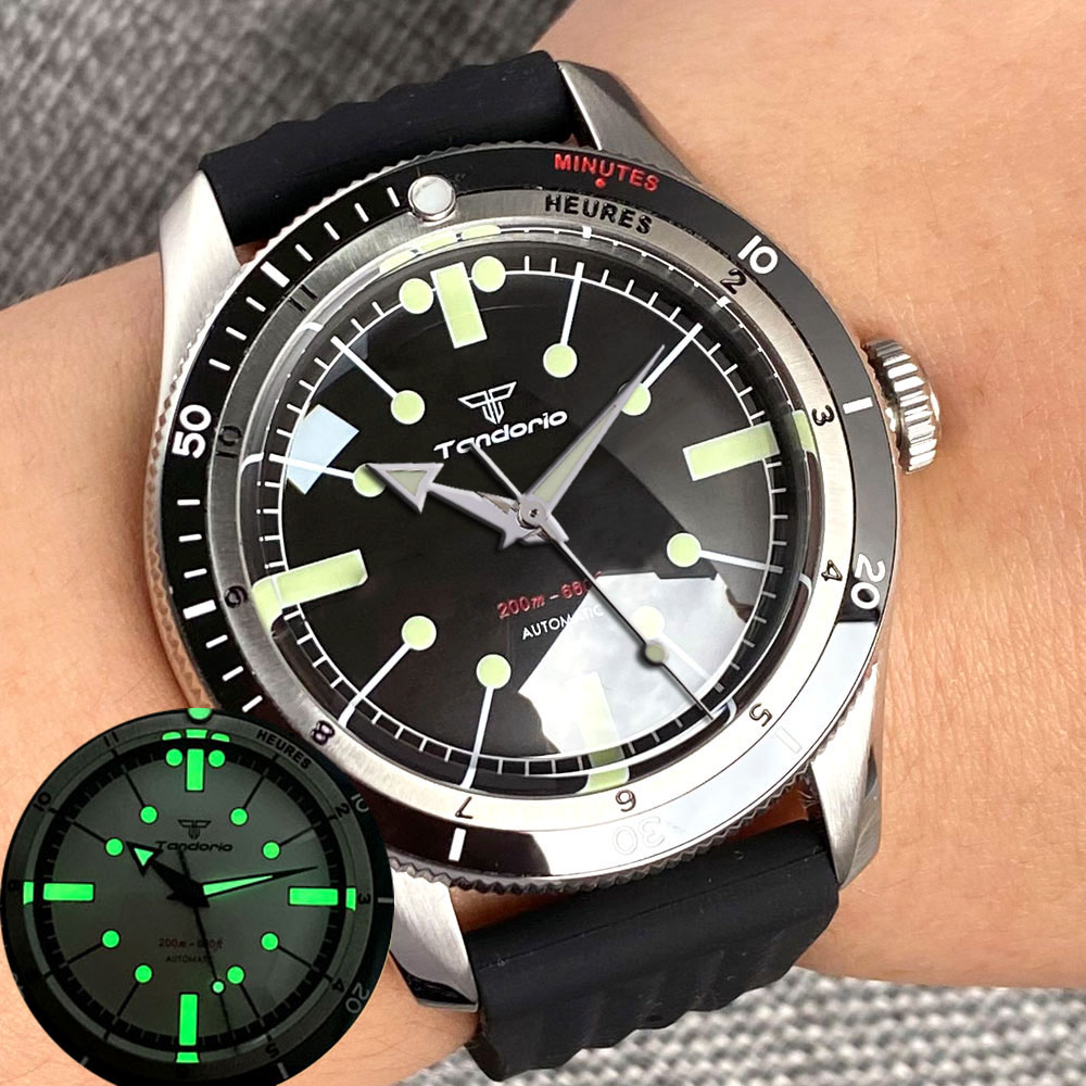 Automatic Dive Watch 200M Nh35 Movement - Retro Groen Lumen Heren Duikhorloge 40mm