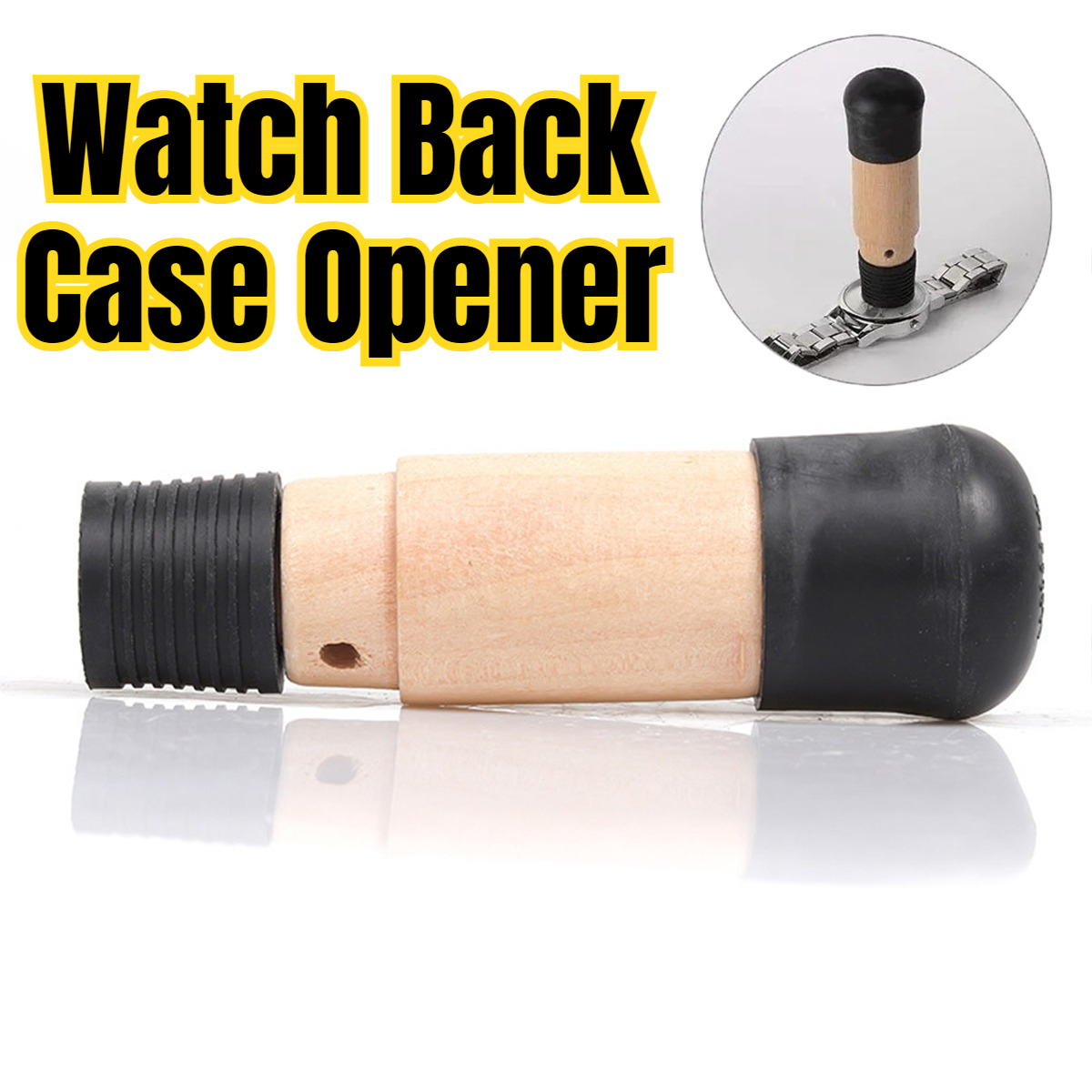 Watchmaker Repair Tool Kit Case Opener - Watch Back Remover Tool Houten schroef