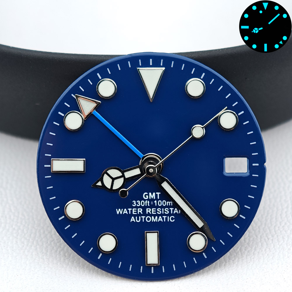 Watch Hands Set Luminous Replacement Nh35 - 28,5 mm Steriele GMT Horlogewijzerplaat &