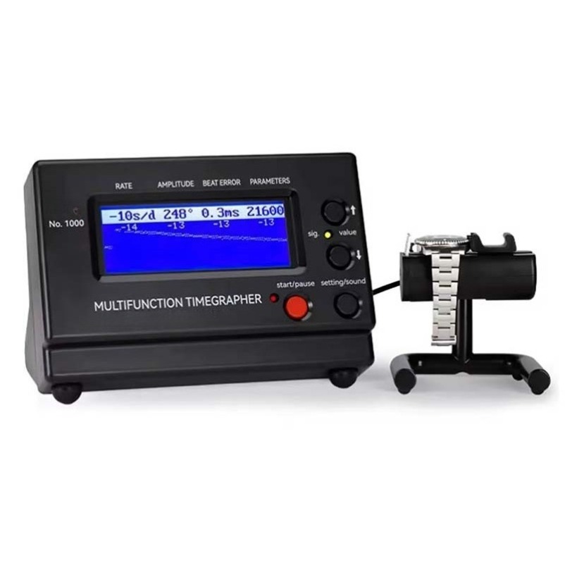Timegrapher Watch Calibration Timing Machine - No.1000 Mechanische Horloge Timegrapher Zwarte Versie