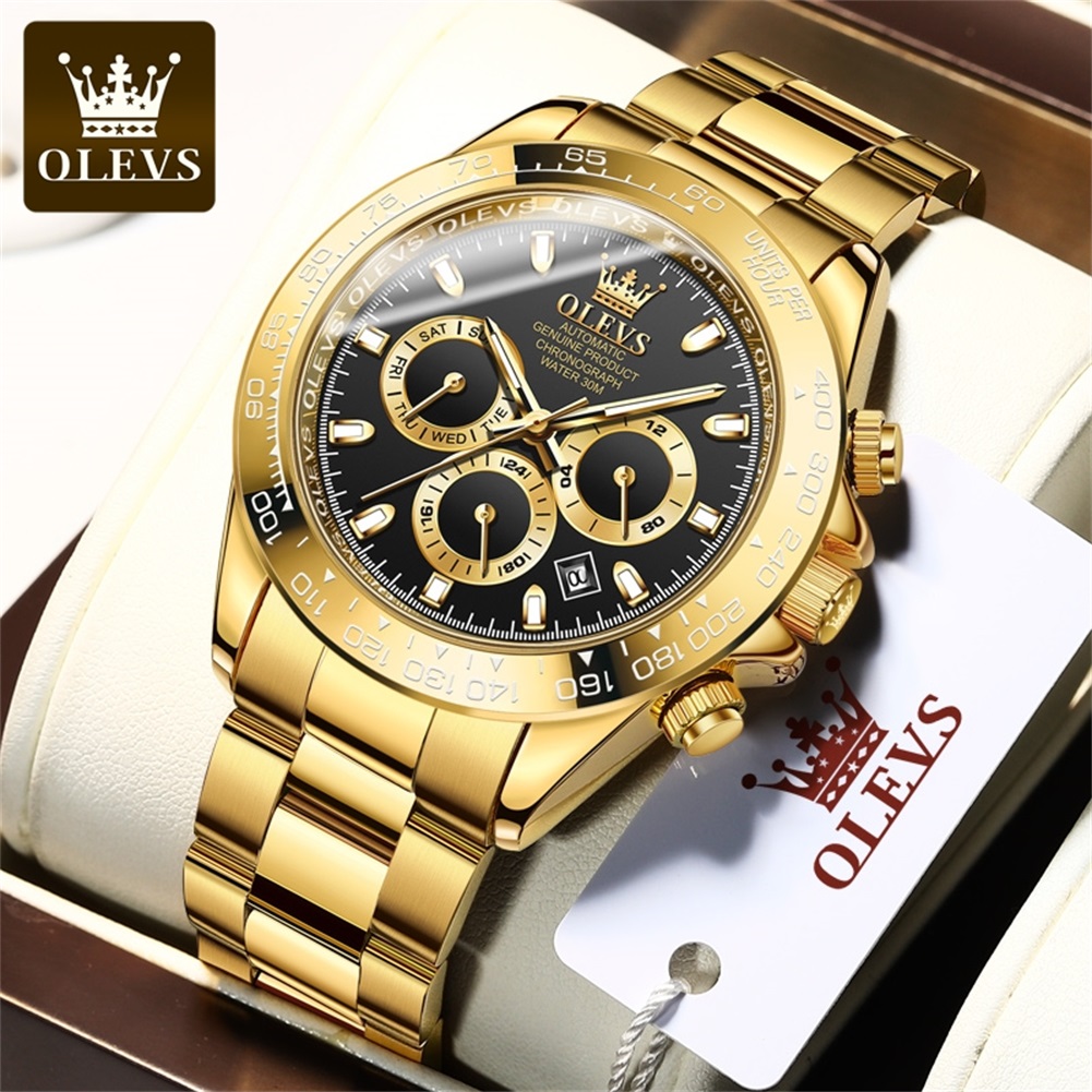 Skeleton Automatic Watch Luxury Tourbillon - OLEVS 6638 herenhorloges met tourbillon-wijzerplaat en