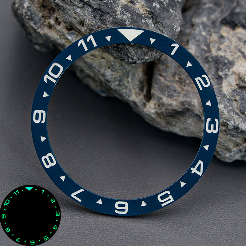 Watch Bezel Insert Ceramic Luminous - 38*31,5 mm platte keramische bezelinzet, helder