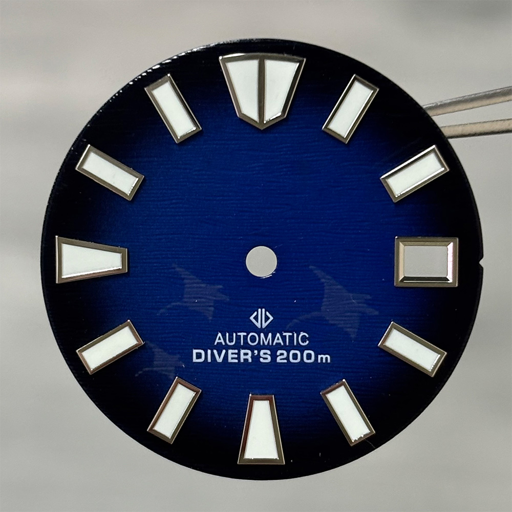 Automatic Dive Watch 200M Nh35 Movement - Ocean Wave Manta Ray Horlogewijzerplaat 28,5
