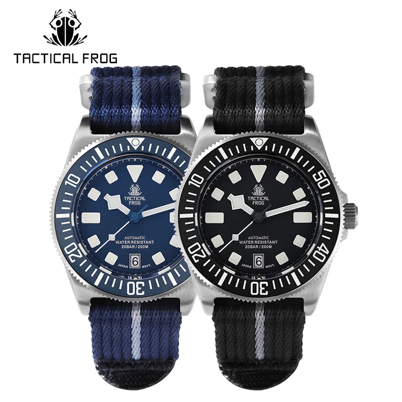 Automatic Dive Watch 200M Nh35 Movement - Tactische Kikker Titanium Horloge FX-Diving 42mm