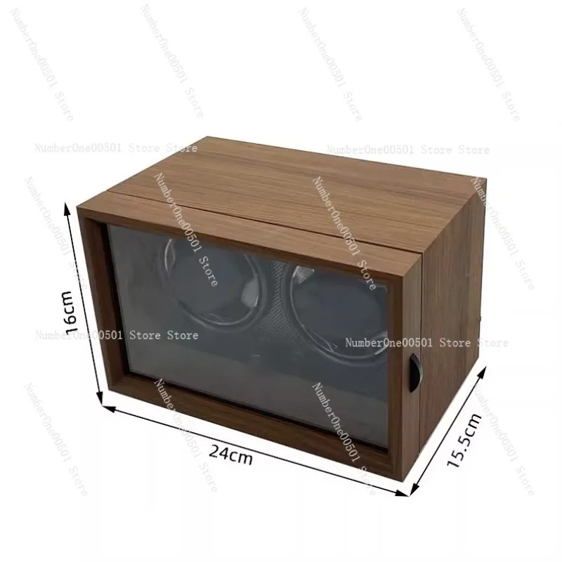 Watch Winder Automatic Dual Watch Box - Walnoothouten watchwinder Dual Display Mechanische automatische