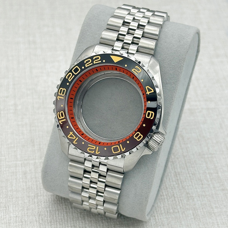 Sapphire Watch Crystal Double Domed - Mod 42mm Hoogwaardige SKX007 horlogekastset, gewelfd