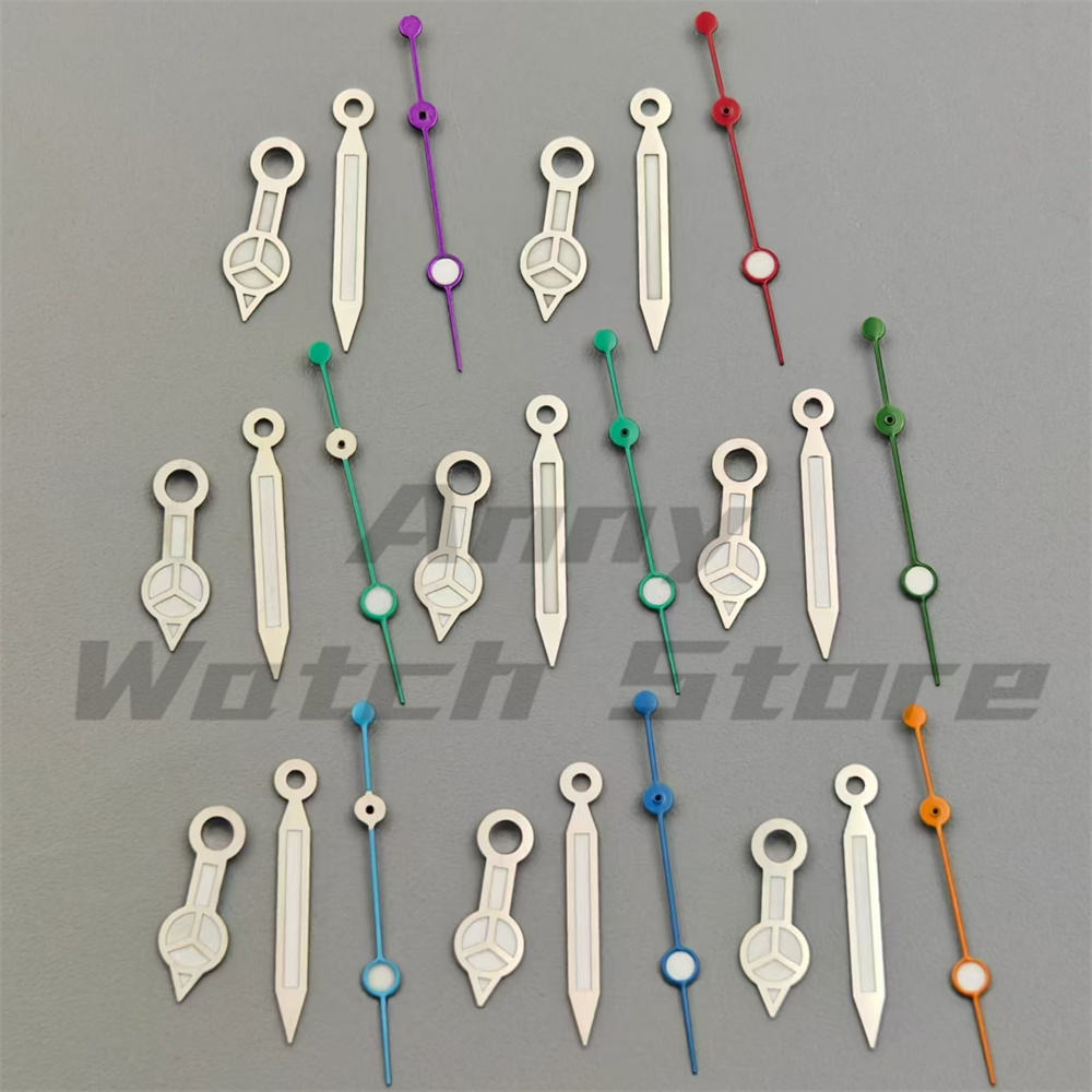 Watch Hands Set Luminous Replacement Nh35 - Multicolor wijzers voor modehorloges, groen/blauw, lichtgevend,