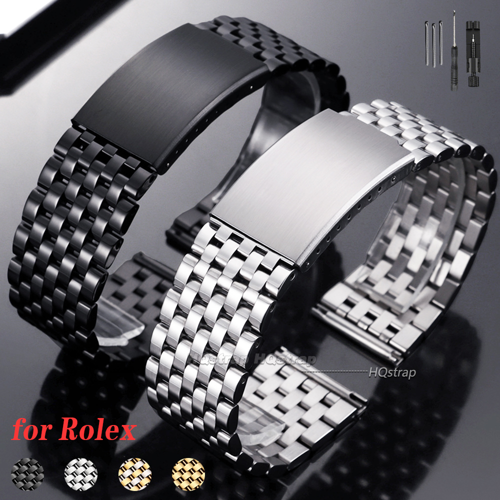 Solid Stainless Steel Watch Bracelet Jubilee - Nieuwe roestvrijstalen horlogeband 20mm 22mm voor