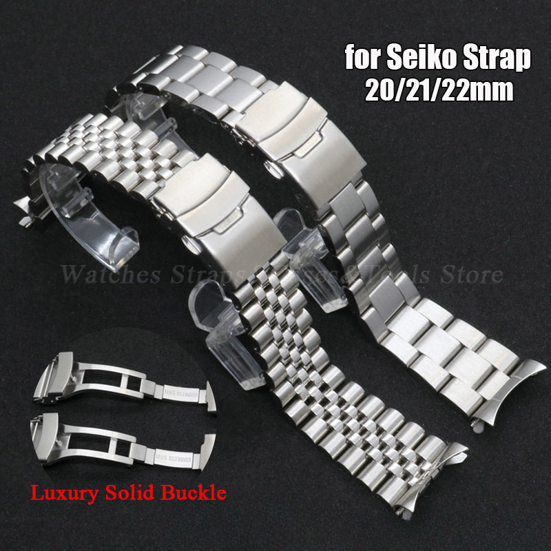 Solid Stainless Steel Watch Bracelet Jubilee - 316L roestvrijstalen band voor Seiko SKX007/009