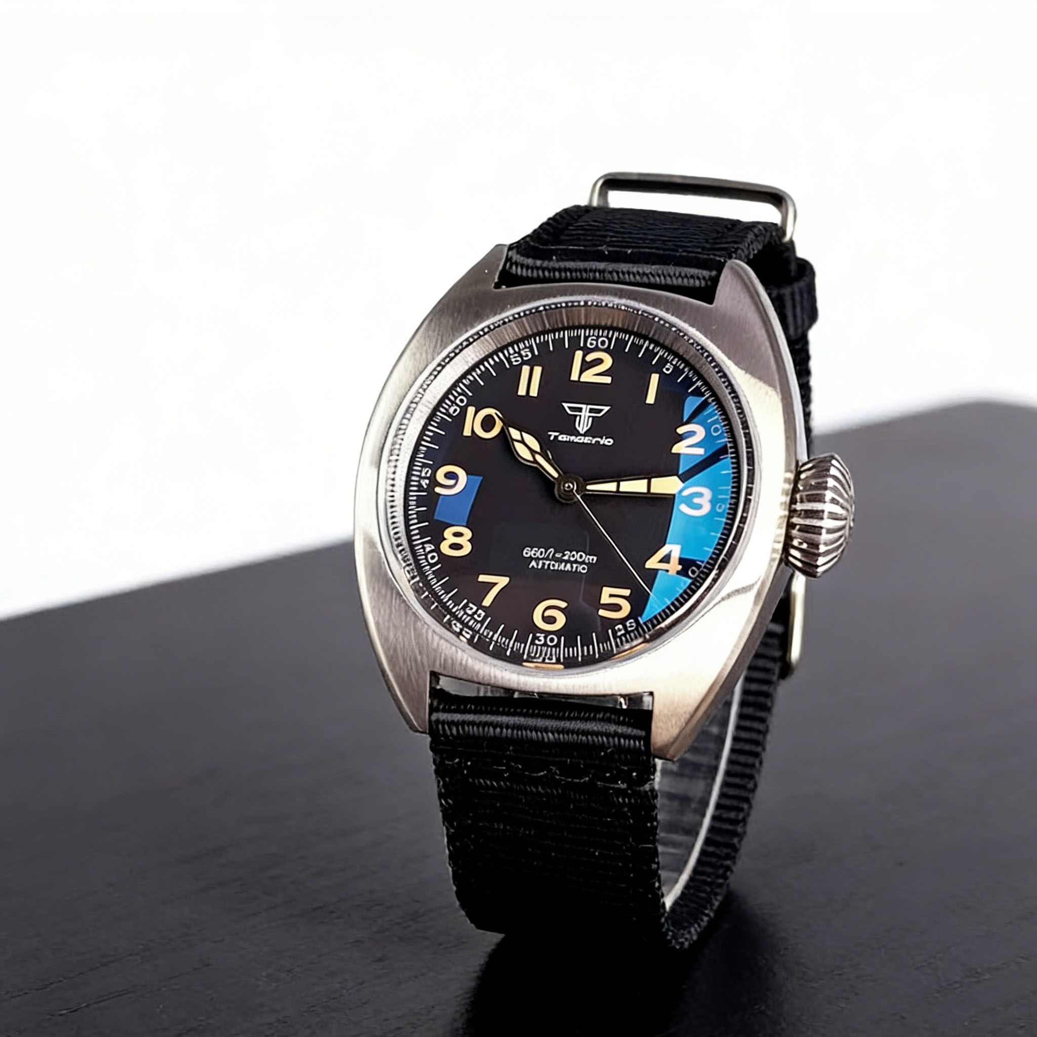 Sapphire Watch Crystal Double Domed - Tandorio 36mm Double Dome Saffierkristal Lichtgevende