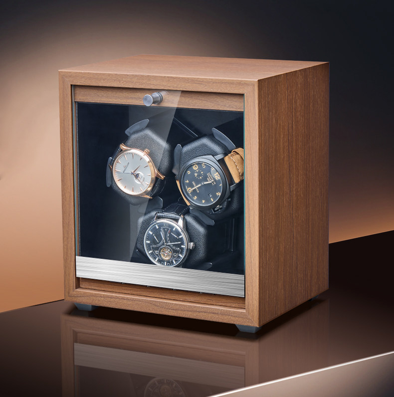 Watch Winder Automatic Dual Watch Box - Premium horlogeopwinder met 3 vakken, ultrastille