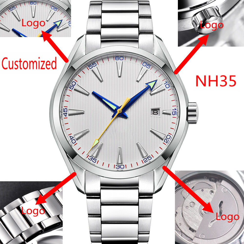 Men Mechanical Watch Sapphire Crystal - Aangepast logo 41 mm heren Miyota/NH35