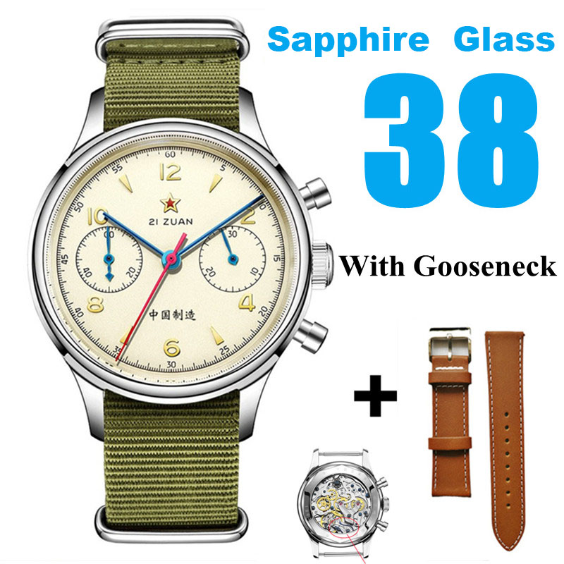 Chronograph Mechanical Watch Seagull 1963 - SEAKOSS Klassieke heren 1963 chronograaf 38