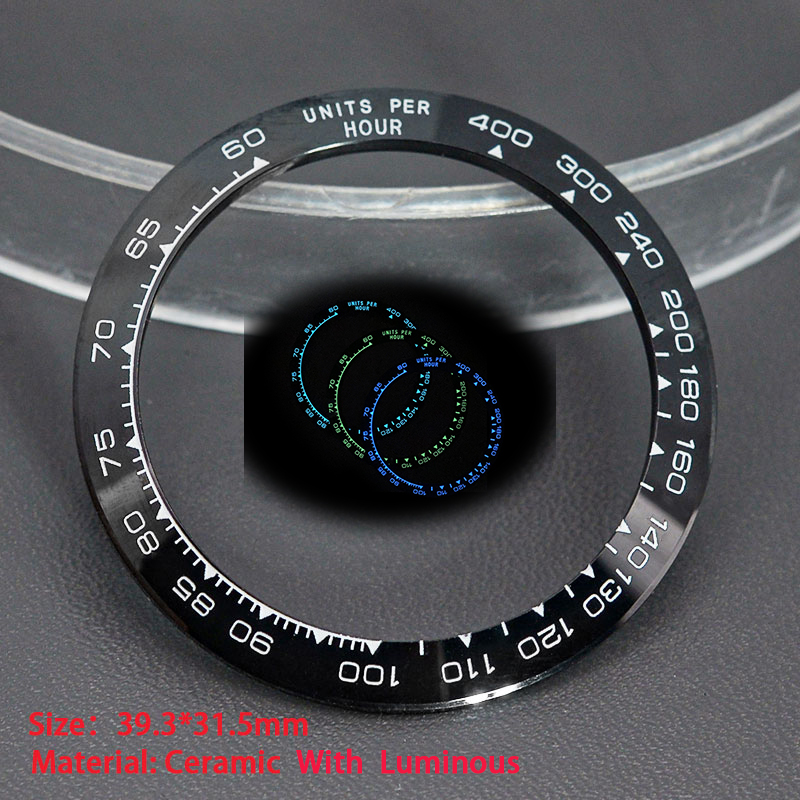Watch Bezel Insert Ceramic Luminous - 39,3 * 31,5 mm Daytna keramische