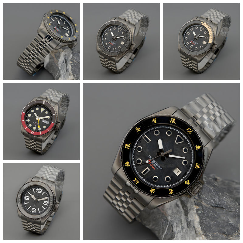 Automatic Dive Watch 200M Nh35 Movement - Gun Colour SKX007 Duikhorloge voor heren