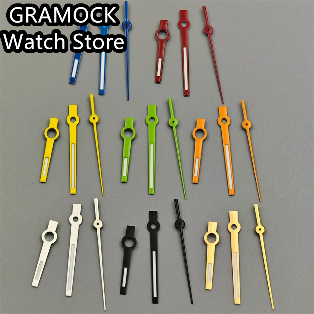 Watch Hands Set Luminous Replacement Nh35 - Meerkleurige Mode Wijzers Set Groene Lichtgevende