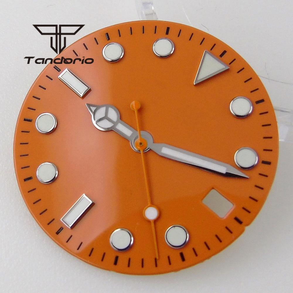 29mm Donkerblauw/Oranje/Geel W - Watch Hands Set Luminous Replacement Nh35 recensie en prijs