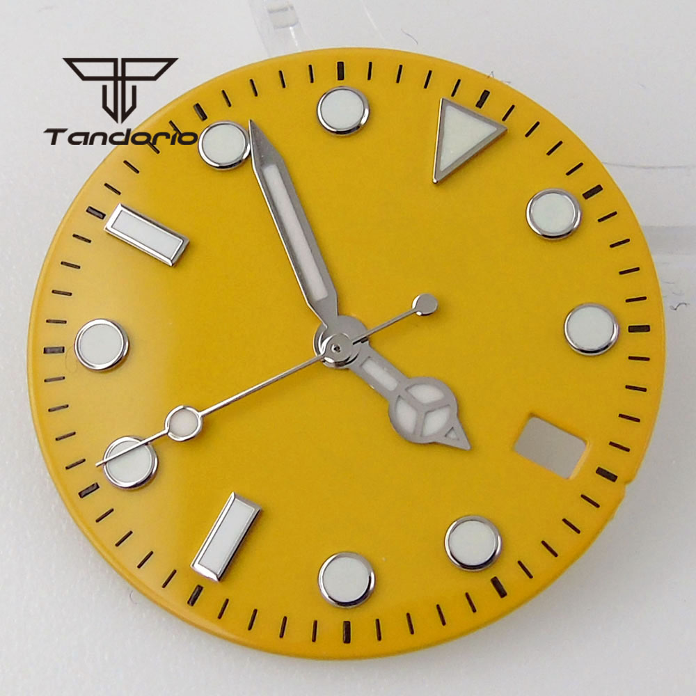 29mm Donkerblauw/Oranje/Geel W - Watch Hands Set Luminous Replacement Nh35 recensie en prijs