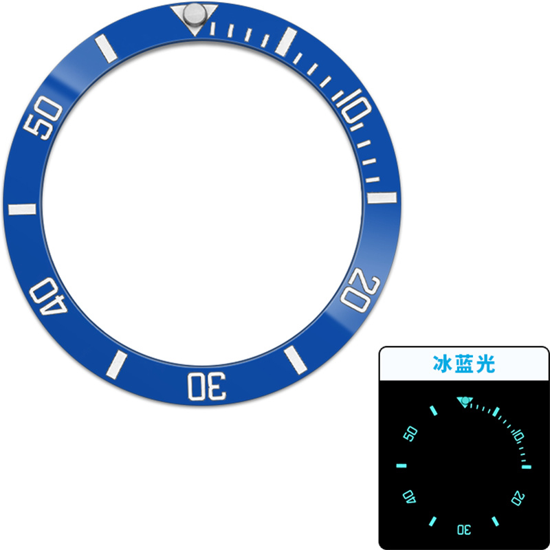 Groen Blauw Lichtgevende Schui - Watch Bezel Insert Ceramic Luminous recensie en prijs