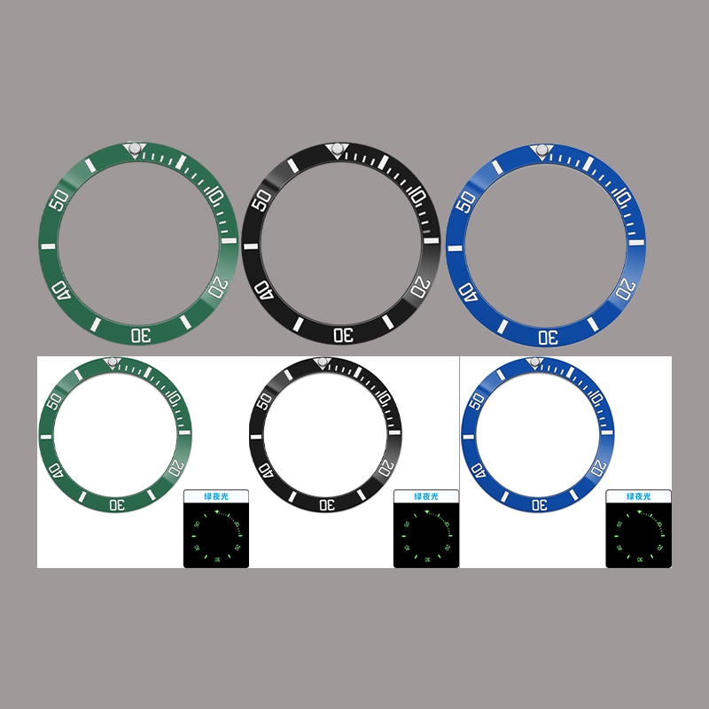 Groen Blauw Lichtgevende Schui - Watch Bezel Insert Ceramic Luminous recensie en prijs