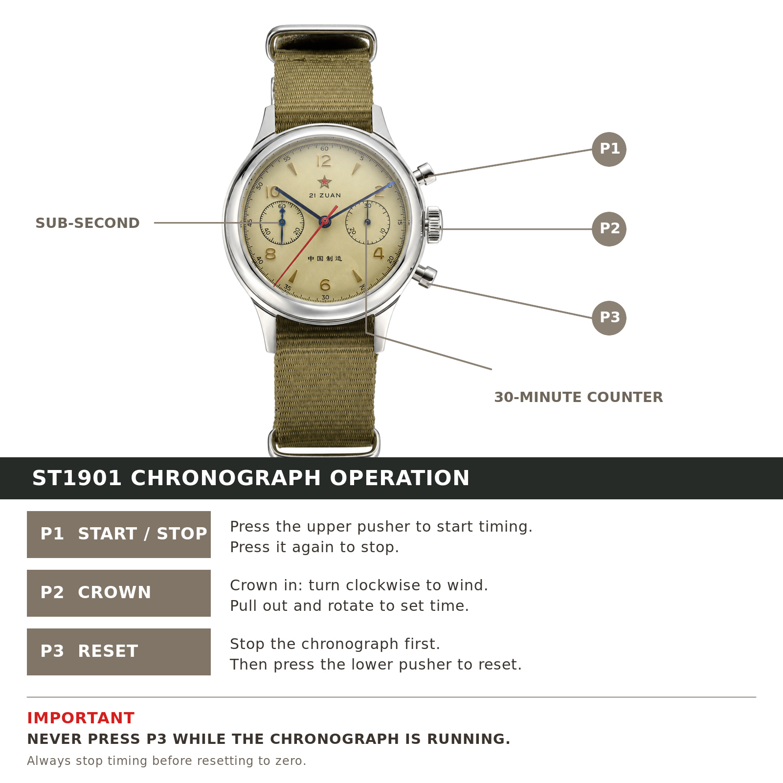 SEAKOSS Heren Origineel Seagul - Chronograph Mechanical Watch Seagull 1963 recensie en prijs