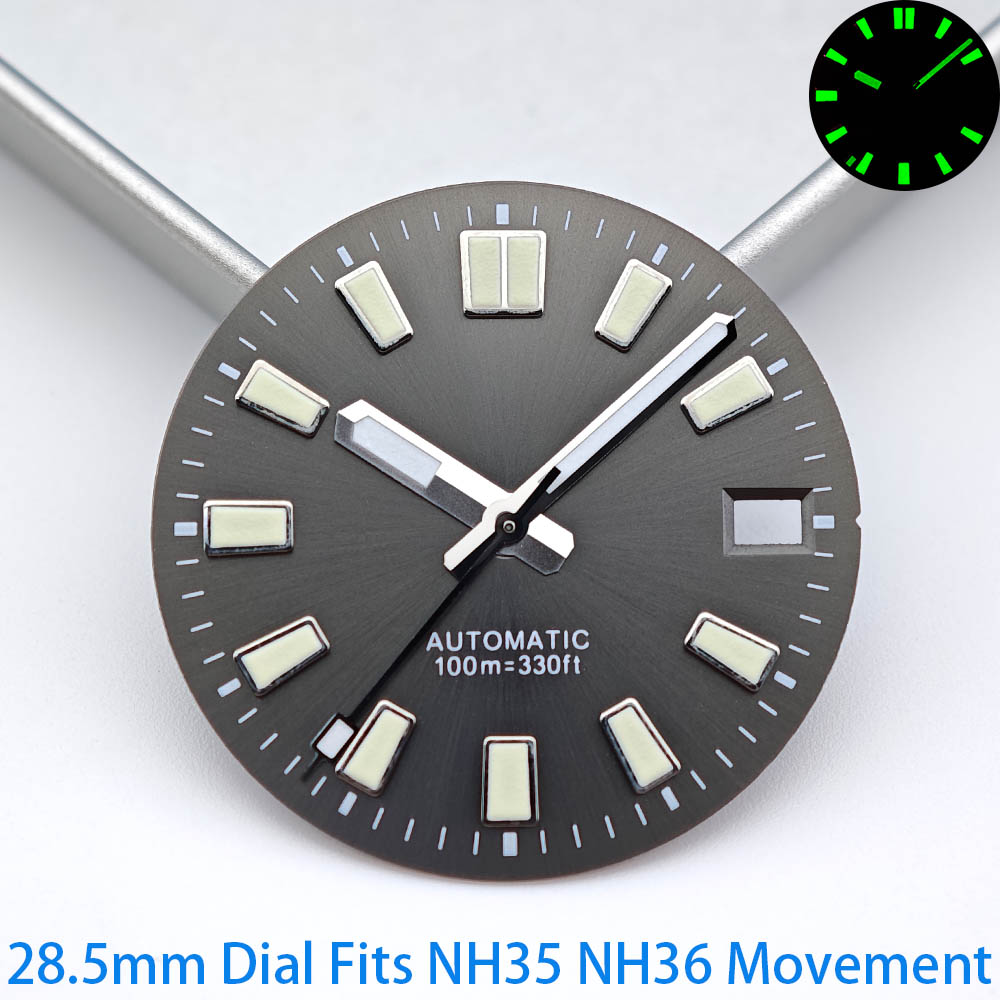 Hete Aanbieding 28,5mm Groene  - Watch Hands Set Luminous Replacement Nh35 recensie en prijs