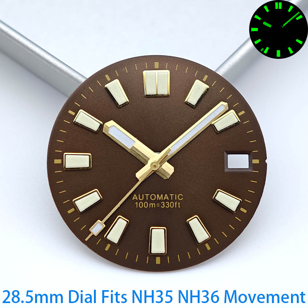 Hete Aanbieding 28,5mm Groene  - Watch Hands Set Luminous Replacement Nh35 recensie en prijs