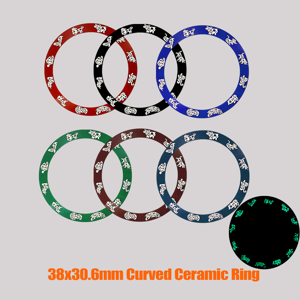 Aangepaste 38mm x 30.6mm Keram - Watch Bezel Insert Ceramic Luminous recensie en prijs
