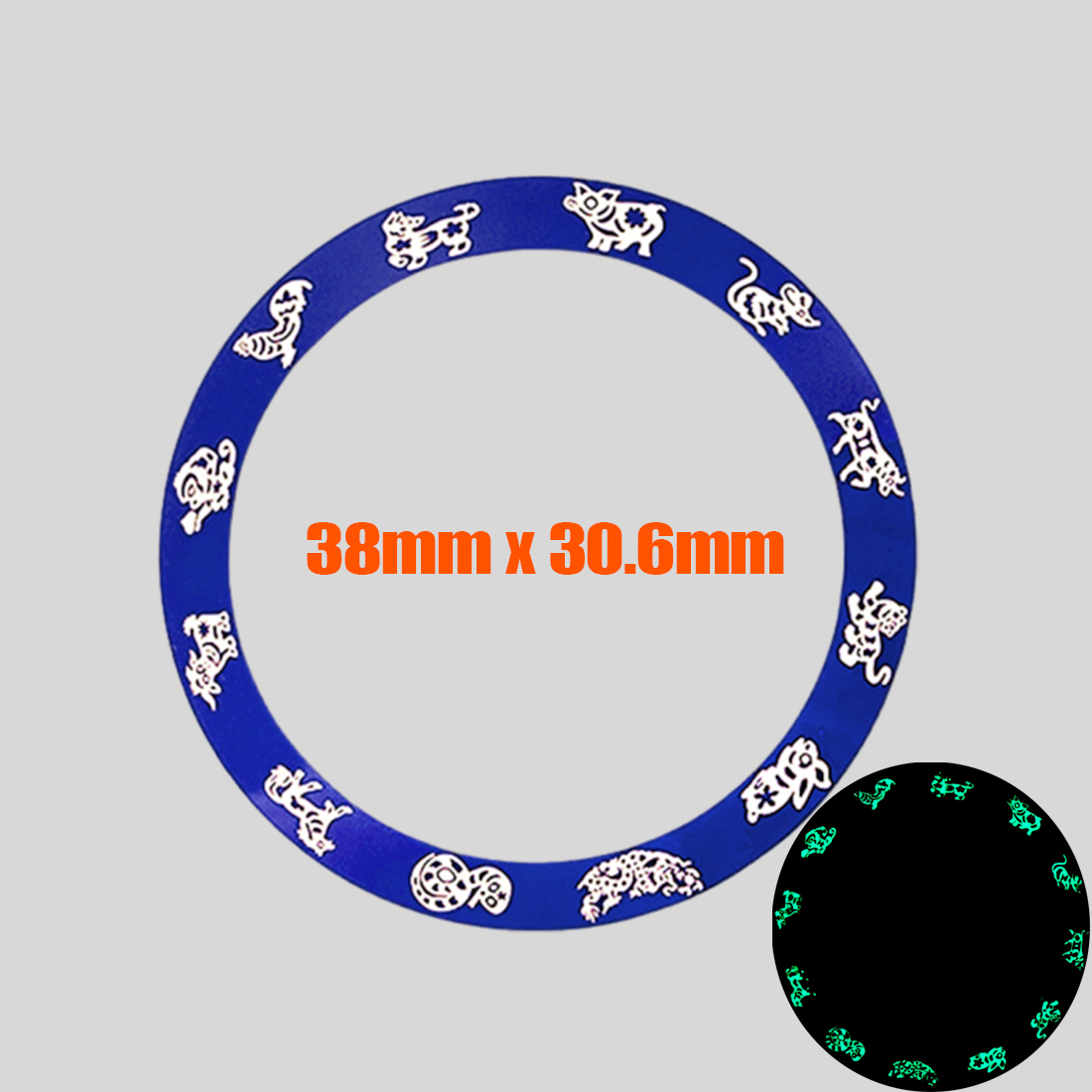 Aangepaste 38mm x 30.6mm Keram - Watch Bezel Insert Ceramic Luminous recensie en prijs