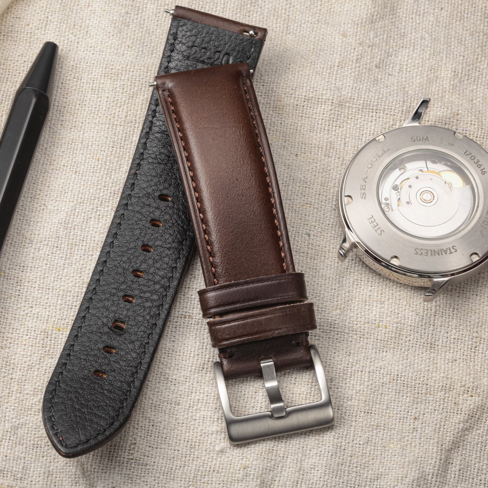 Hemsut Horlogebanden Echt leer - Leather Watch Strap Quick Release 20Mm 22Mm recensie en prijs