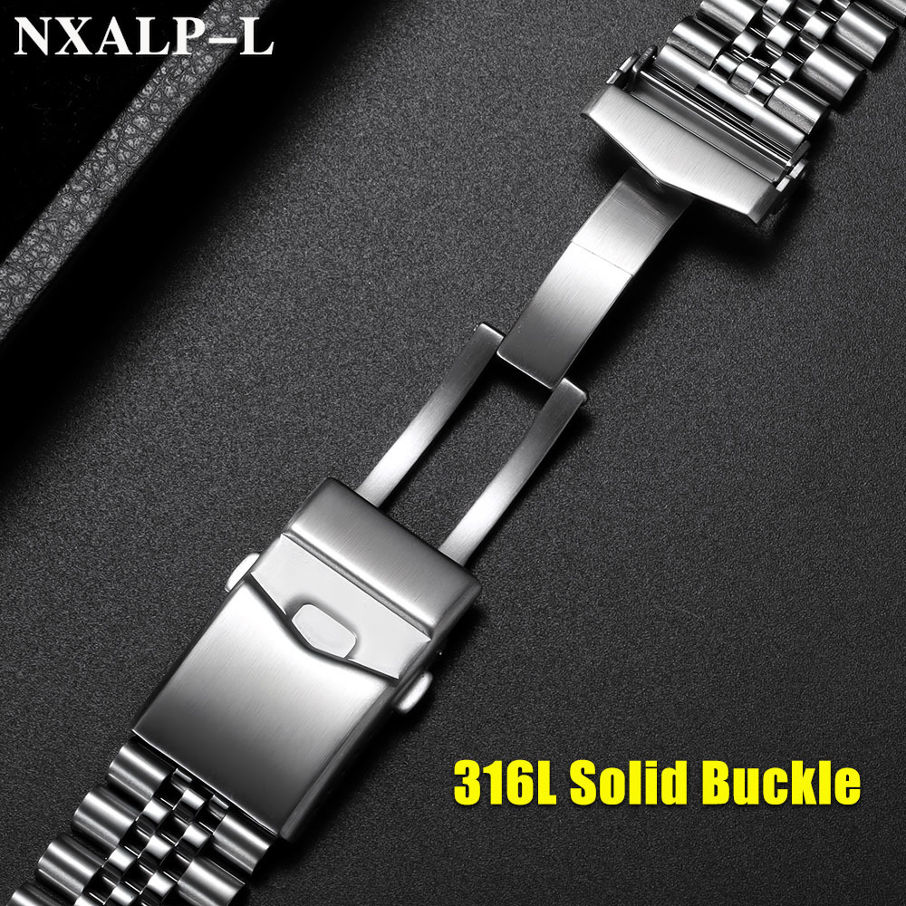 316L massief roestvrijstalen b - Solid Stainless Steel Watch Bracelet Jubilee recensie en prijs