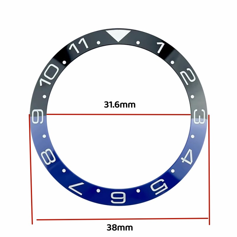 Horlogeonderdelen 38mm*31.6mm  - Watch Bezel Insert Ceramic Luminous recensie en prijs