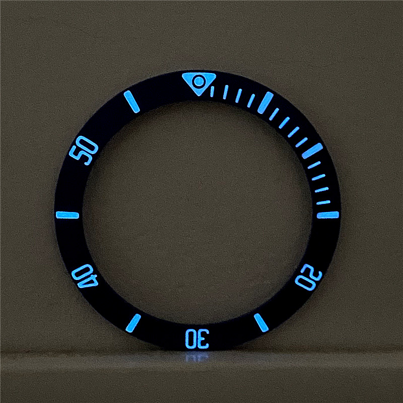 Luxe 40 mm matzwart blauw kera - Watch Bezel Insert Ceramic Luminous recensie en prijs