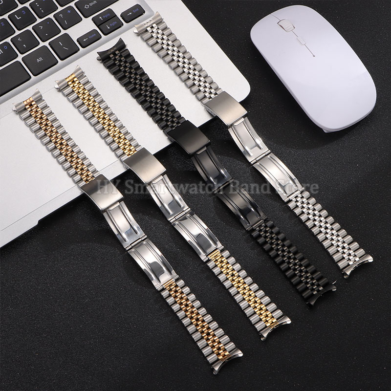 13/17/18/2/21/22mm gebogen uit - Solid Stainless Steel Watch Bracelet Jubilee recensie en prijs