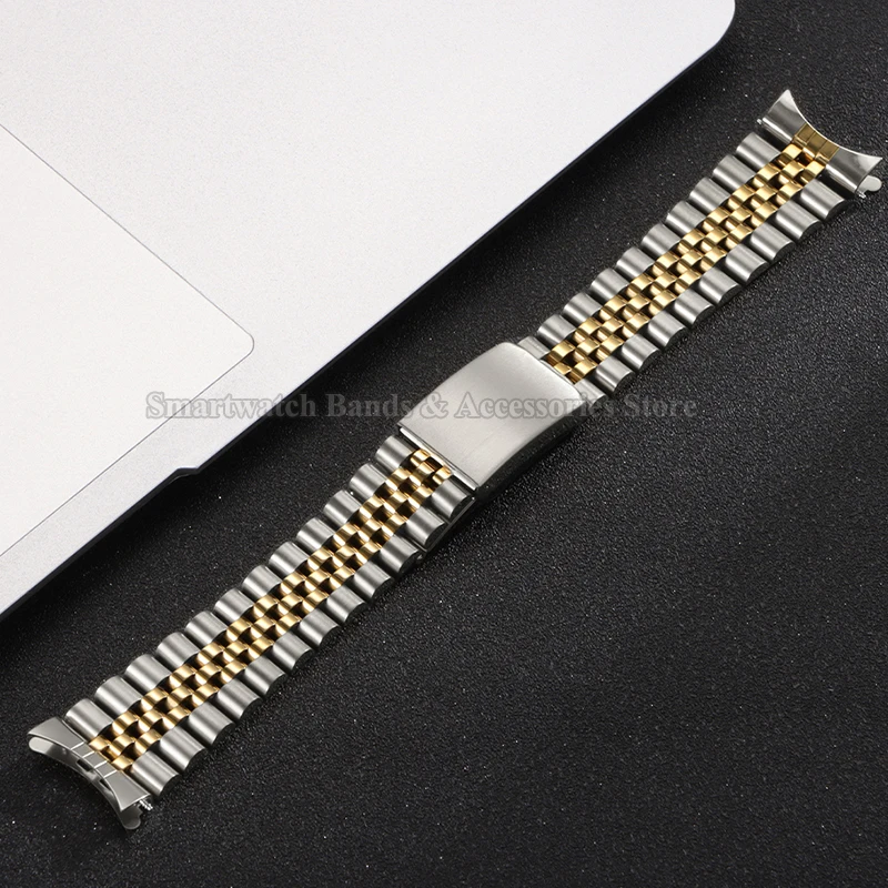 13/17/18/2/21/22mm gebogen uit - Solid Stainless Steel Watch Bracelet Jubilee recensie en prijs