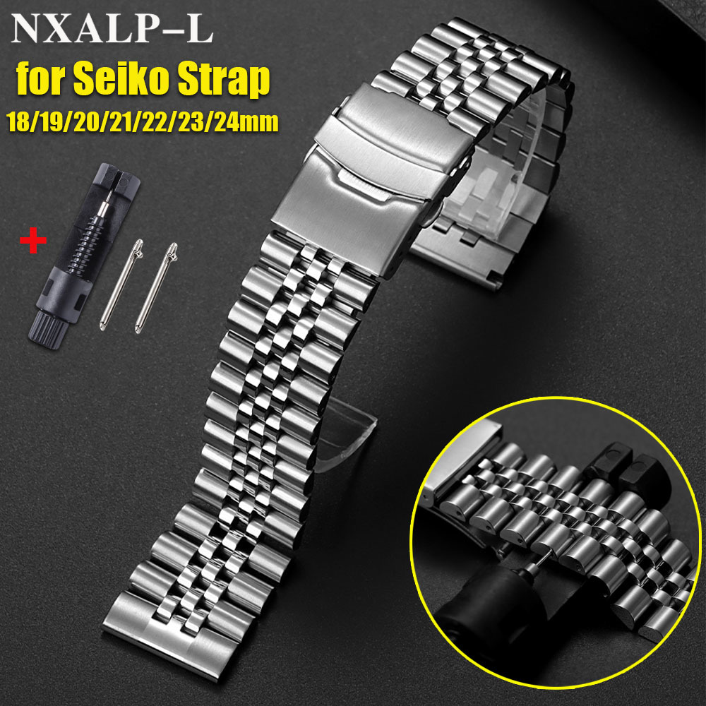 Recht uiteinde massief roestvr - Solid Stainless Steel Watch Bracelet Jubilee recensie en prijs