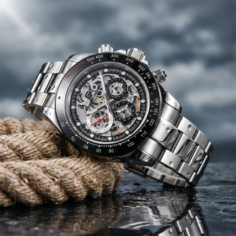 PAGANI DESIGN 1653: skeletmode - Men Mechanical Watch Sapphire Crystal recensie en prijs