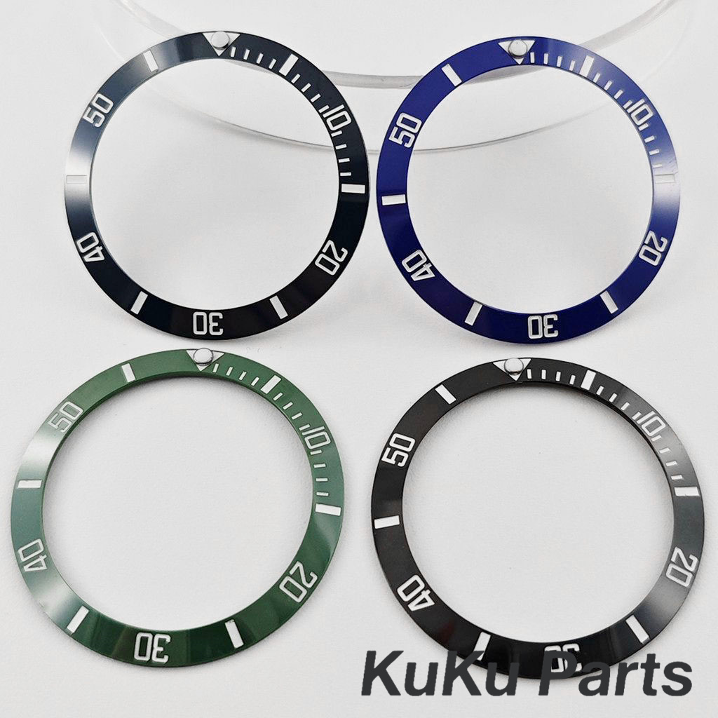 Duikbezel 38mm*30.6mm Schuin 1 - Watch Bezel Insert Ceramic Luminous recensie en prijs