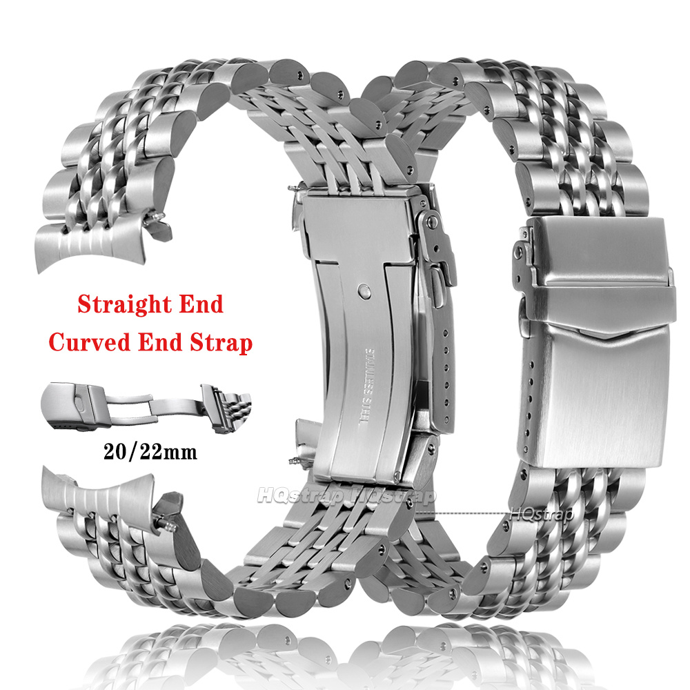 Rechte/Gebogen Eind RVS Horlog - Solid Stainless Steel Watch Bracelet Jubilee recensie en prijs