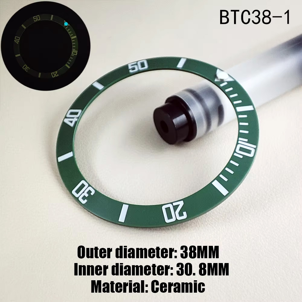 38mm * 30.8mm Horloge Bezel Ho - Watch Bezel Insert Ceramic Luminous recensie en prijs