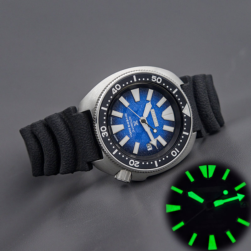 Mod 6105 6309 Turtle Abalone D - Automatic Dive Watch 200M Nh35 Movement recensie en prijs