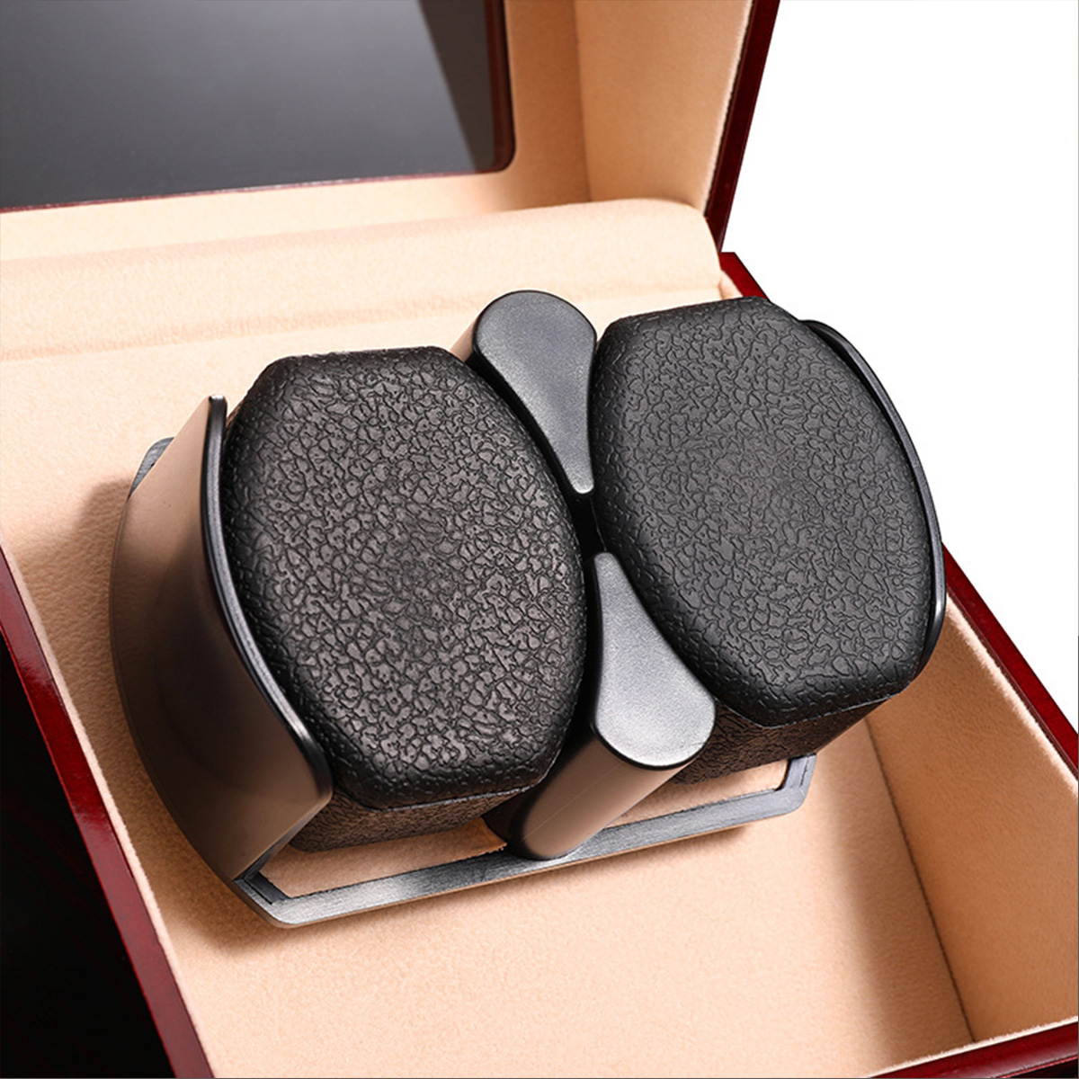 Luxe houten horlogebox-winder  - Watch Winder Automatic Dual Watch Box recensie en prijs