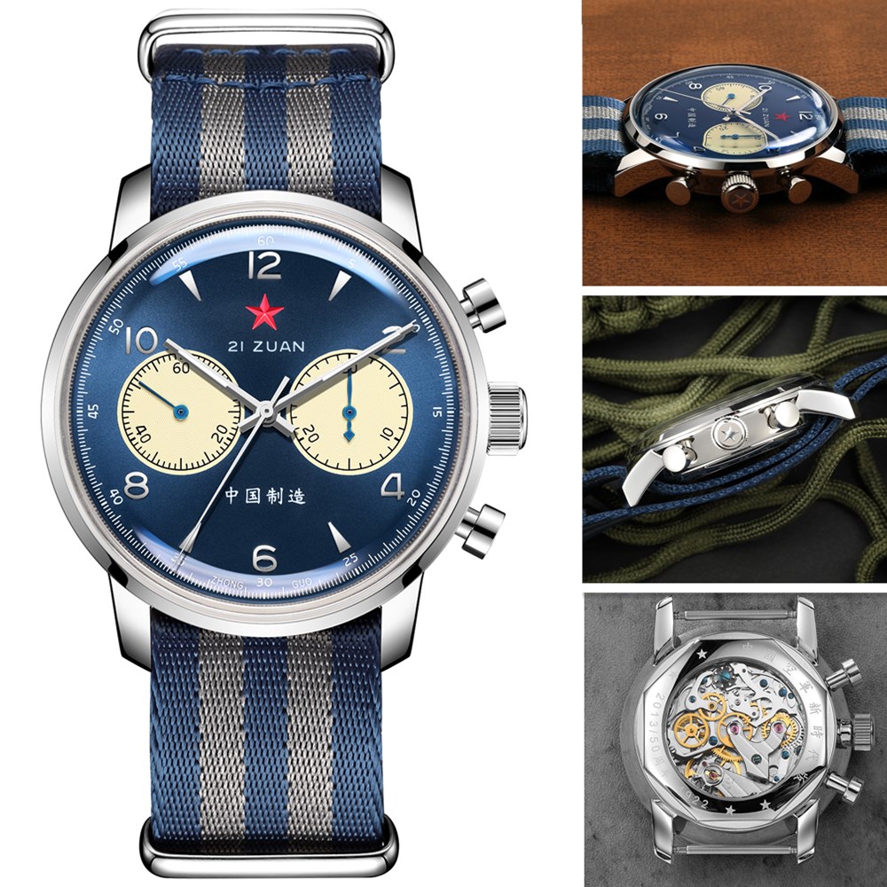 SEAKOSS 1963 Retro Pilot Chron - Chronograph Mechanical Watch Seagull 1963 recensie en prijs
