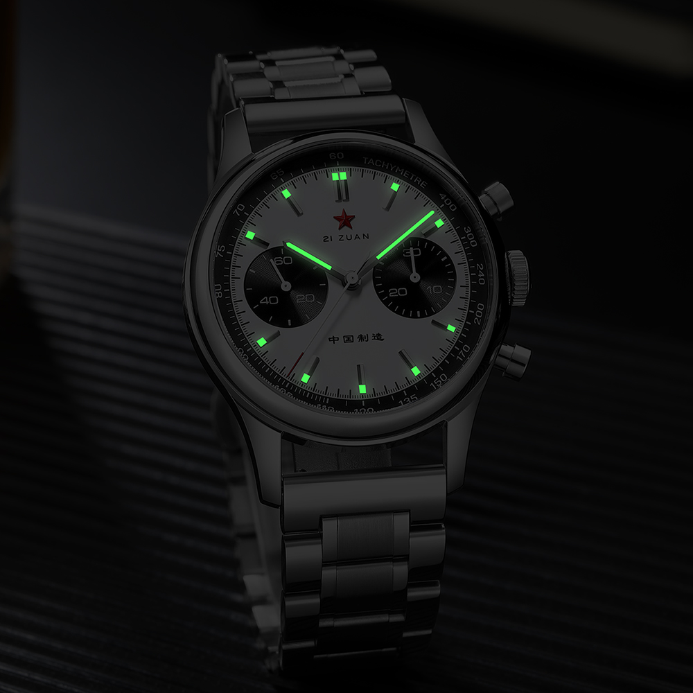SEAKOSS 40mm Panda 1963 heren  - Chronograph Mechanical Watch Seagull 1963 recensie en prijs