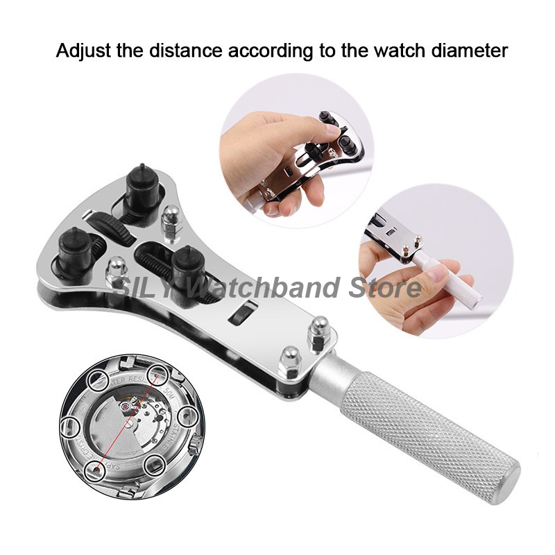 Verstelbare 3-klauwige horloge - Watchmaker Repair Tool Kit Case Opener recensie en prijs