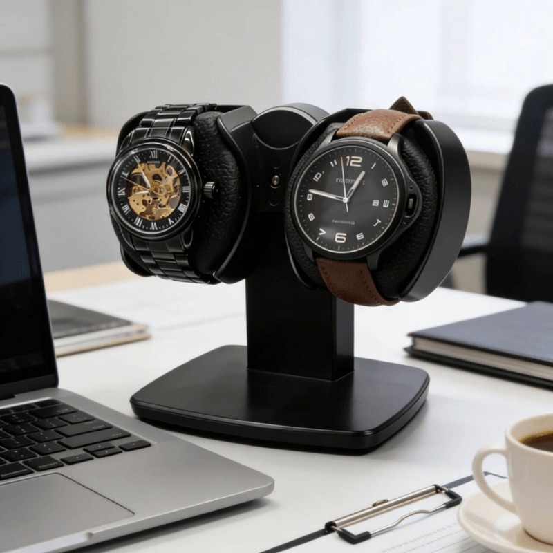 Dubbele horlogeopwinder opberg - Watch Winder Automatic Dual Watch Box recensie en prijs