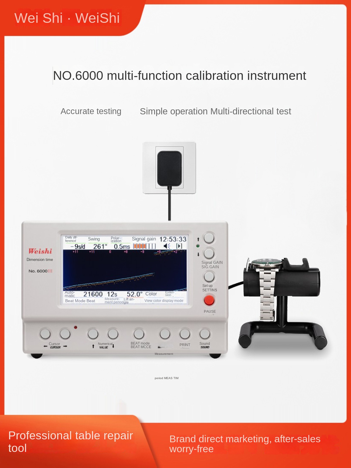 MTG-6000 Diagnostische Gereeds - Timegrapher Watch Calibration Timing Machine recensie en prijs