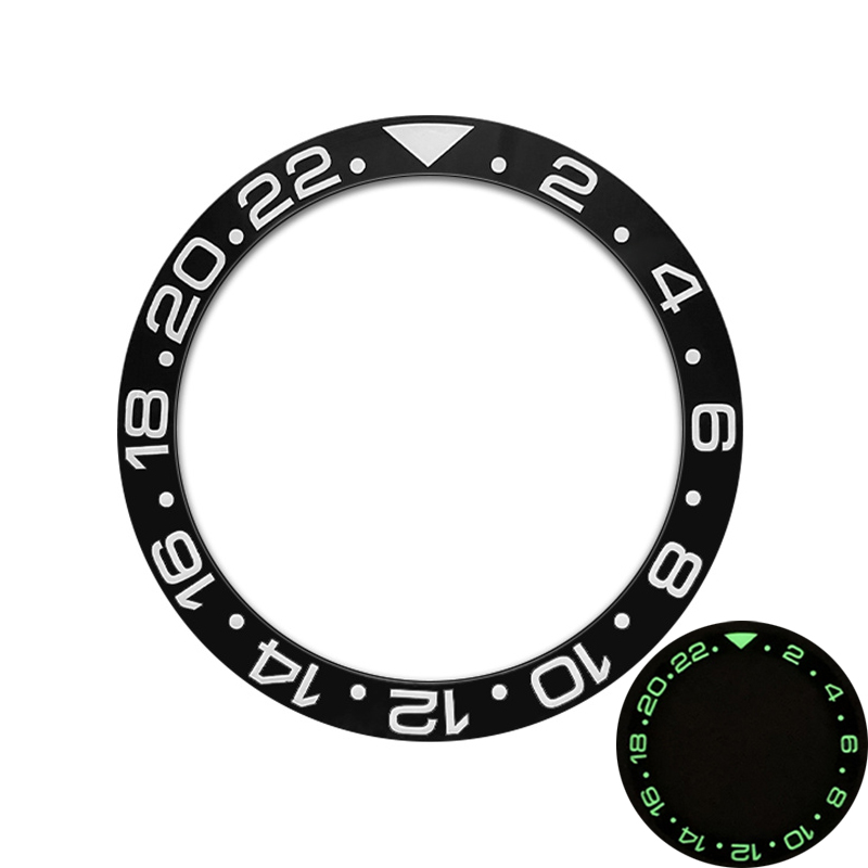 38Mm Gebogen Blauw Groen Licht - Watch Bezel Insert Ceramic Luminous recensie en prijs