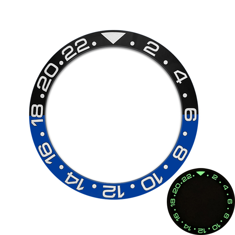 38Mm Gebogen Blauw Groen Licht - Watch Bezel Insert Ceramic Luminous recensie en prijs