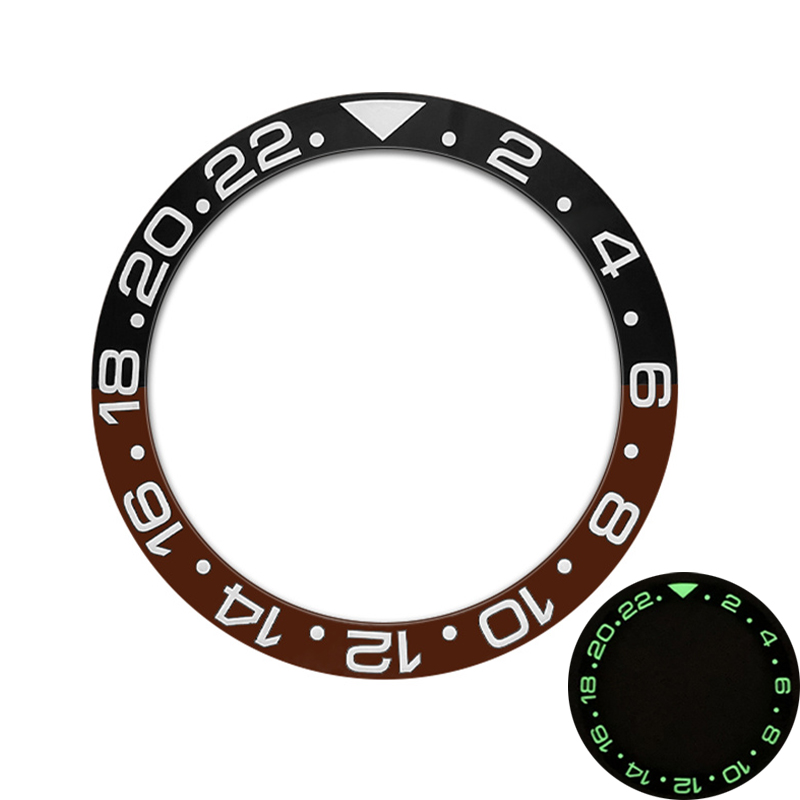 38Mm Gebogen Blauw Groen Licht - Watch Bezel Insert Ceramic Luminous recensie en prijs